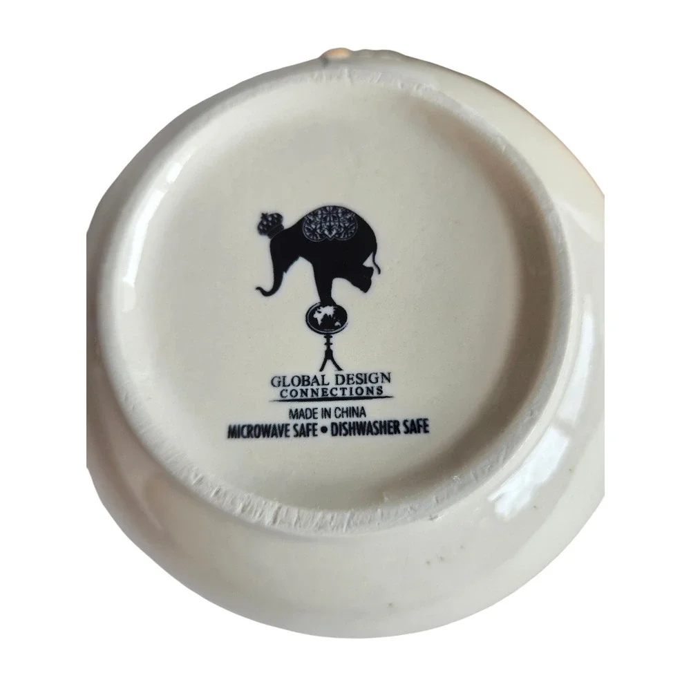 Global‎ Design Connections Santa & Snowman Ceramic Bowls Set of 2 Christmas